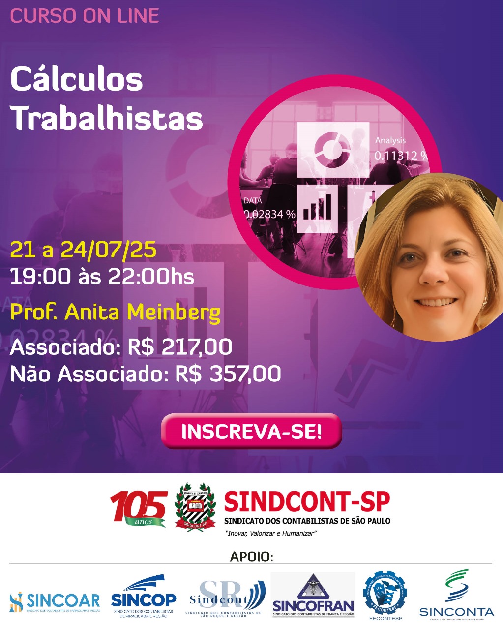 21 e 24-07 - Cálculos Trabalhistas