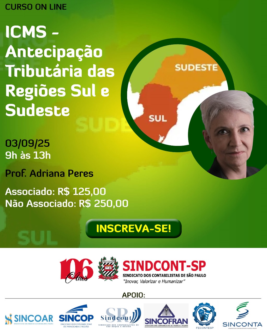 03-09 ICMS - Regiões Sul e Sudeste